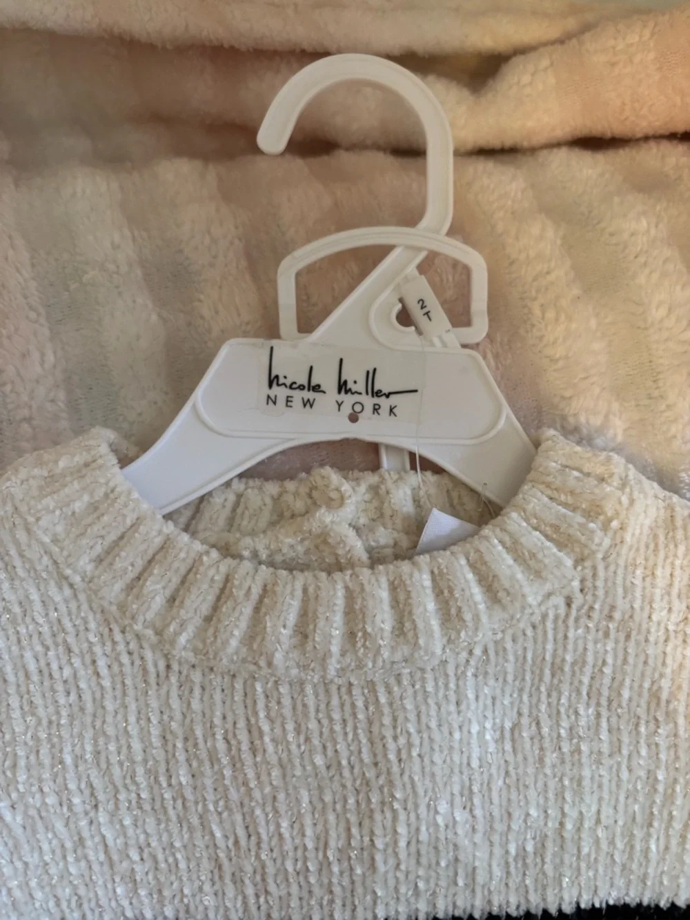 Nicole Miller Black & Cream Striped Crewneck Matching Set with Pocket Bows